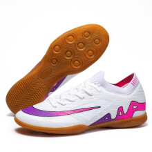 (White Rose Red TF, 44) New Men Non-Slip Football Boots FG/TF Soccer Shoes Ultralight High-quality TF Sneakers Cleats Hot-selling Futsal Indoor Match