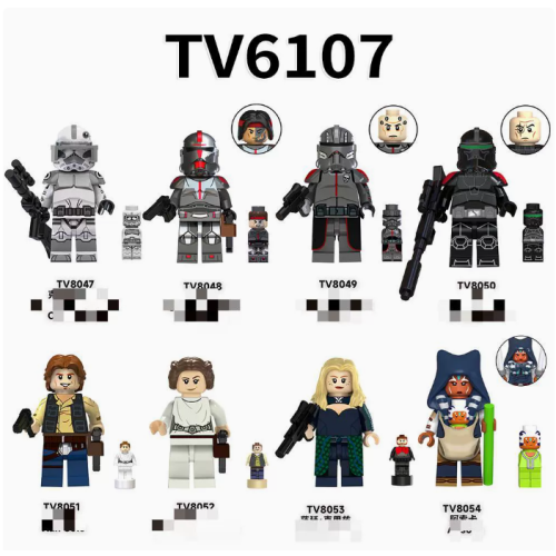 8Pcs Star Wars Toys Darth Maul Darth Vader Action Figures