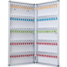 Key Lock Box Wall Mounted Secure Key Cabinet Holds 120 Keys for Home Office Garage