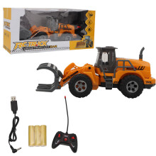 Remote Control Dump Truck Toy Set, Sound And Light Remote Controlled Construction Vehicles, Simulated Dump Truck With Realistic Scale Model For Kids A