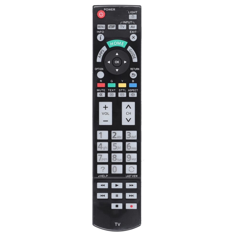 Replacement Remote Control For Panasonic Tv, Ir Remote Operable Distance Up To 10M, No Programming Required, High Quality Abs Material, Durable 9358999795850