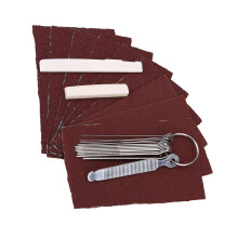 Guitar Luthier Maintenance Tool Set, Comprehensive Diy Kit Featuring Bone Saddle and Nut with Stainless Steel Files, Versatile Sanding Options for