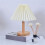 Pleated Table Lamp Bedroom Bedside Personalized Night Light - White USB Charging 7W A1 2