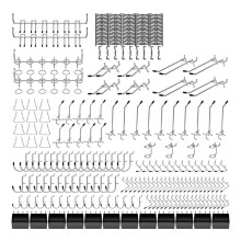 278PCS Peg Board Accessories Peg Board Hooks Set for Organizing Various Tools, 1/8 and 1/4 InchHanging Hooks
