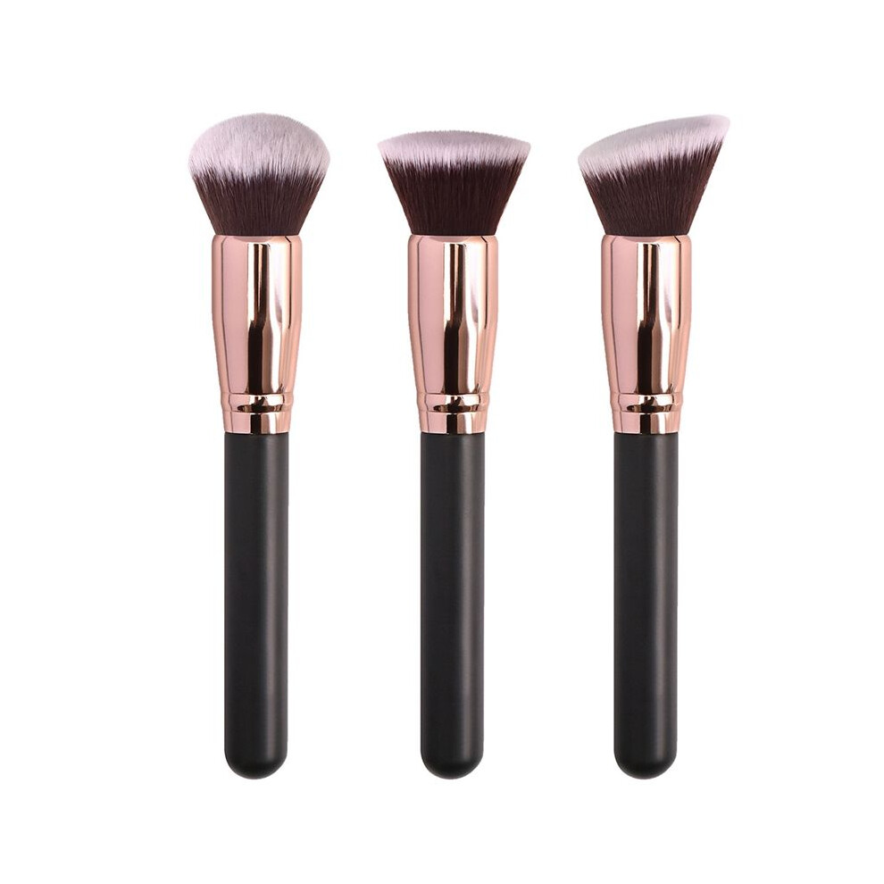 3Pcs Makeup Brushes Foundation Loose Powder Concealer Blending Blush Brush Professional Cosmetic Beauty Makeup Tool