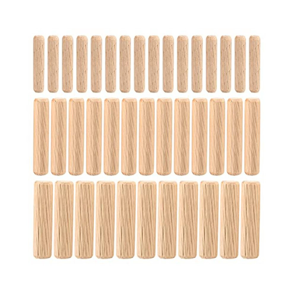 90Pcs Wooden Dowel Pins, Straight Wooden Dowel Pins With Beveled Ends Tapered, For Furniture Door, M6 M8 M10 6033522824247