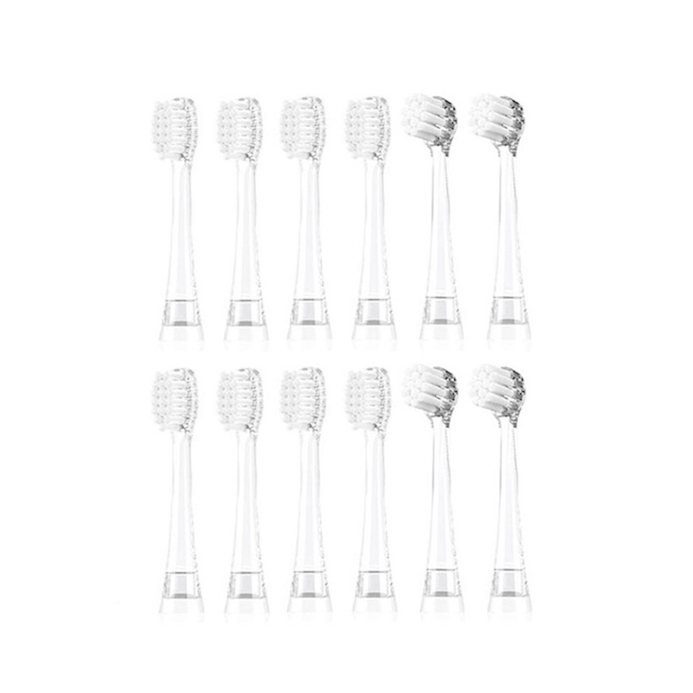 12PCS for Seago Children Sonic Electric Toothbrush Battery Power Waterproof IPX7 Replaceable Dupont Brush