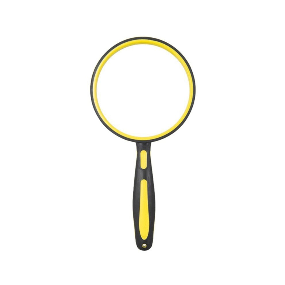 Yellow Portable Magnifying Glass 110Mm Diameter Lens Is Suitable For Reading Books And Newspapers For The Elderly
