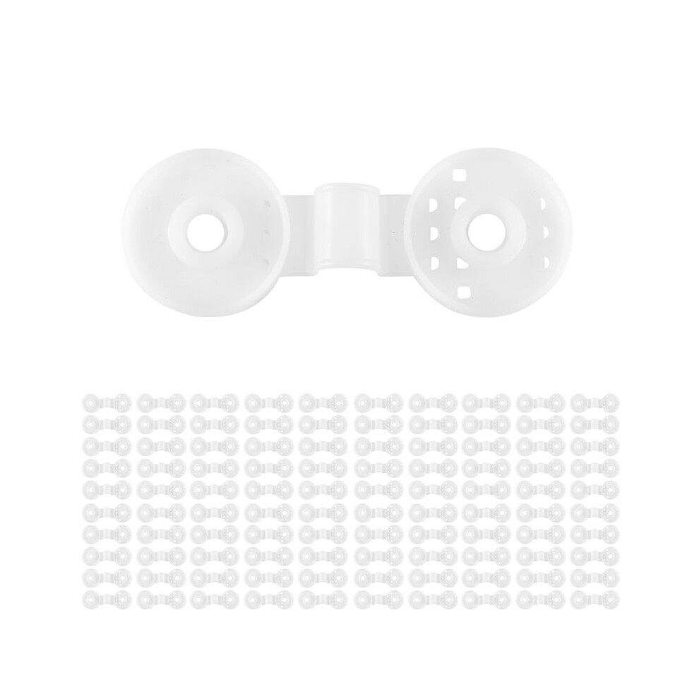 100Pcs Shade Net Clips Net Hooks Shade Net Fixing Clips Shade Cloth Plastic Clips Fix Clamp Grommet Installation White