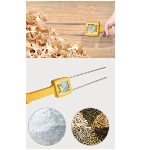 HS125 Wood Moisture Meter Portable Sawdust Moisture Analyzer Tester 1