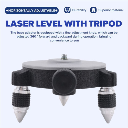 360Adjust Laser Level Adapter Rotating Base for Laser Level Tripod Connector Pivoting Base Fine Tuning Holder 1