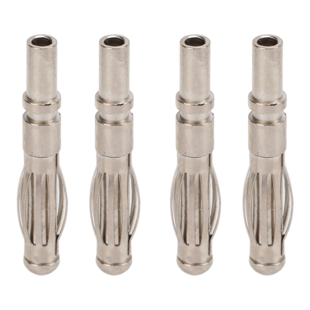 20Pcs 4Mm Copper Nickel Plated Banana Plug Male Connectors For Electronics 4611376454234