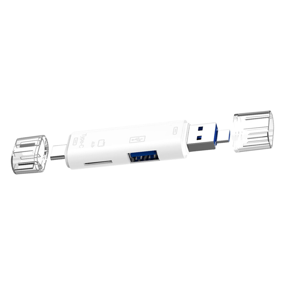5 In 1 Usb C Multi Card Reader Adapter With Usb3.0 Speed Data Transfer For Laptop Smartphone 9187378528891