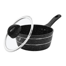 Royalford NonStick Induction Saucepan with Glass Lid 16 cm CookingPots