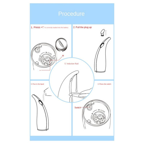 Automatic Sensor Soap Dispenser Touchless Liquid HandSoap Dispenser with Infrared Motion Sensor 300Ml/11Oz A 1