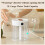 Air Humidifier 2L Capacity Double Nozzle with LCD Humidity Display Essential Oil Diffuser Portable USB,White 5