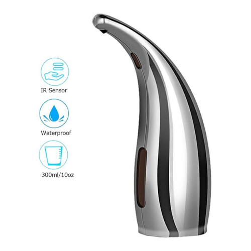 Automatic Sensor Soap Dispenser Touchless Liquid HandSoap Dispenser with Infrared Motion Sensor 300Ml/11Oz A 2