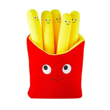 Almofadas de Comida, Brinquedo de PelúCia de Batata Frita Fofo Recheado RemovíVel de PelúCia Batatas Fritas EngraçAdo, Travesseiro de SimulaçãO