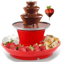 Electric Chocolate Fountain 3 Tier Stainless Steel Large Capacity Tray for Parties and Weddings