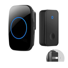 Self Powered Wireless DoorBell No Battery Waterproof Door Bell Chime Ring for Kids Elderly Caller US PLUG