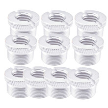 10PCS Microphone Screw Adapter 3/8In to 5/8In Male Mic Thread Screw Mic Mount Mic Stand Accessories Repairing Parts