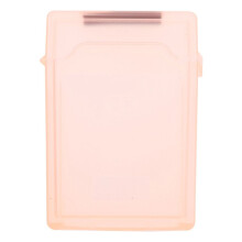 2.In HDD SSD Skyddsfodral Bärbar Skyddslåda Plast Fuktsäker SSD-Hårddiskskydd Dammtät Orange