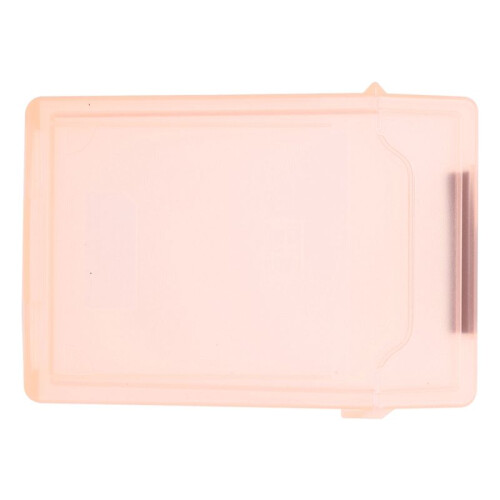 2.in HDD SSD Protective Case Portable Protective Box Plastic Moisture-Proof SSD Hard Disk Protector Dustproof Orange 1
