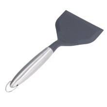 Edelstahl-Fischwender mit breitem Mund für die Küche, Antihaft-Kochspatel, Grau (304#)
