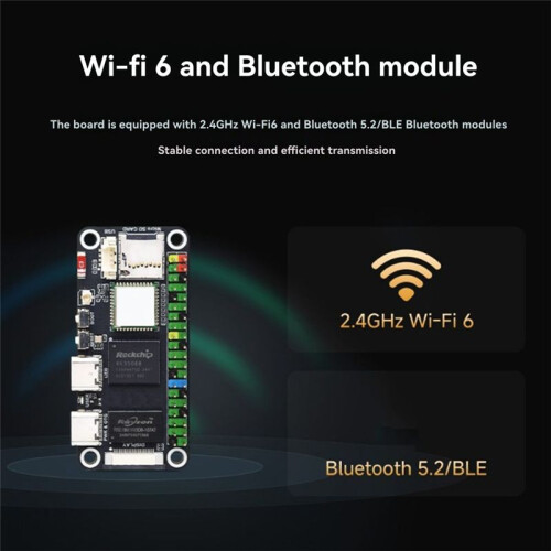 Waveshare for Luckfox Lyra Zero W RK3506B Rockchip Linux Board for MIPI/ Display Size for Raspberry Pi Zero 2