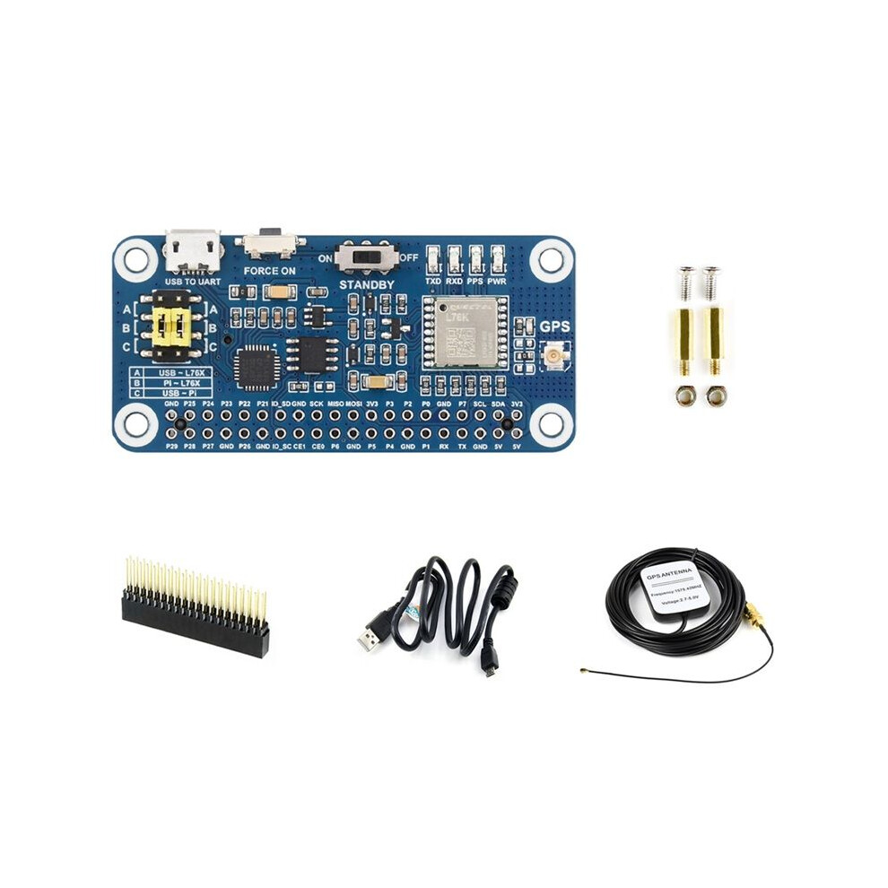 For Raspberry Pi Gps Gnss Expansion Board L76k Gps Hat Module Supports Gps/Beidou (Bds)/Glonass/Qzss For Jeston 4712060403962