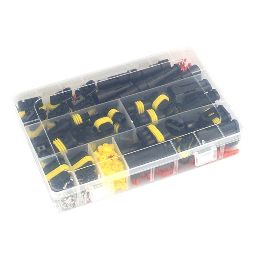 Automotive Wire Connectors 352Pcs Waterproof Electrical Connector Kit For Cars Motorcycles With Storage Box 9347817644821