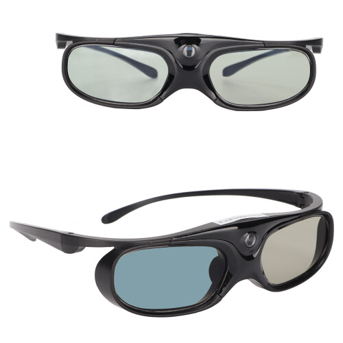 3D LCD Glasses 1080P Wide Angle 178 Rechargeable Black 2