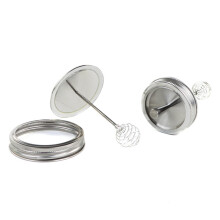 Honey Dipper Lid 304 Stainless Steel Rustproof Removable Spoon for 70mm Mason Jars