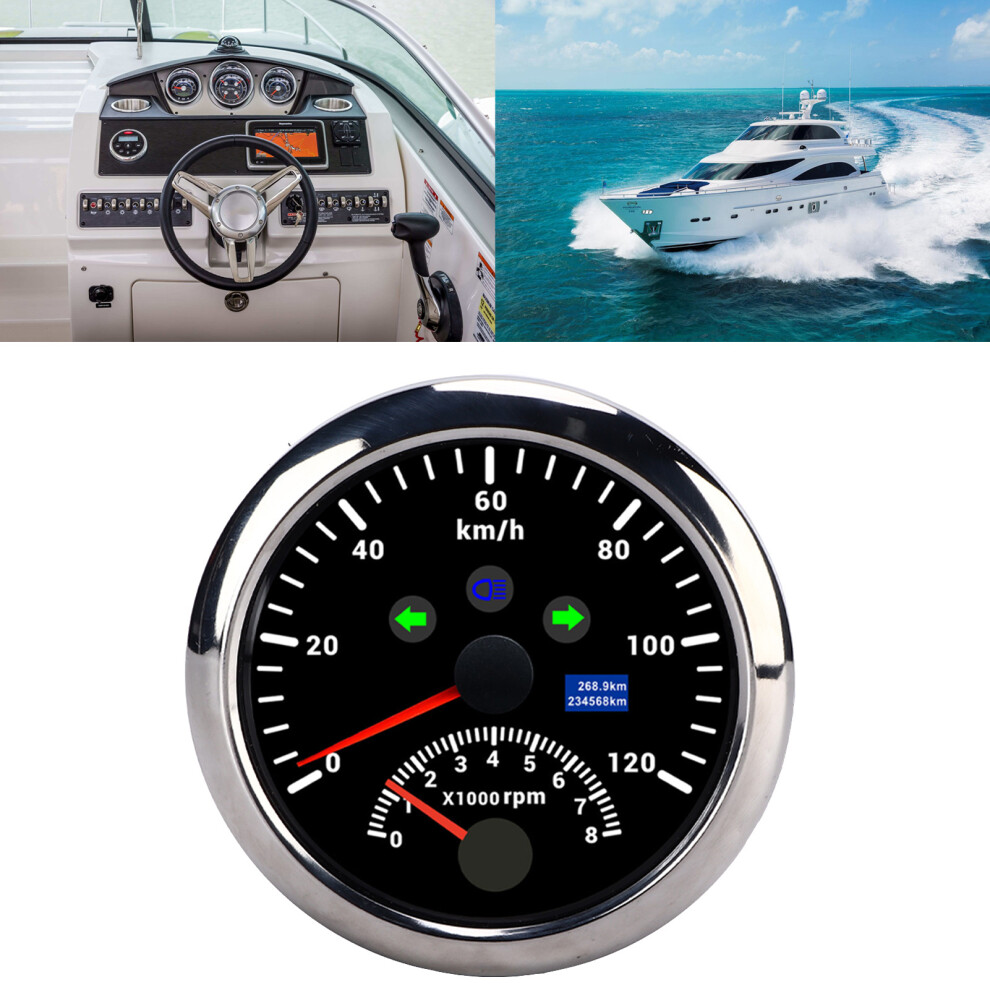 85Mm Gps Speedometer Tachometer 0Â8000Rpm 120Km/H Backlight Red 6931376458413