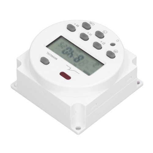 Programmable Timer Switch Digital LCD Display Auto Switch On Off Weekly Programmable With Power Failure Memory 12V DC AC Power Supply High Precision 1
