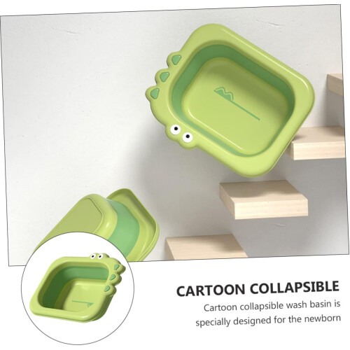 Washbasin Foldable Bath Seat for Newborns - Safe Material, Adjustable Height, Lightweight Design, Portable Baby Bathing Solution 2