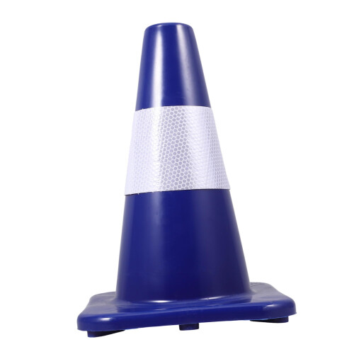 Reflective Road Cone, Plastic 18Inch Traffic Delineator for Construction and Parking, Training Safety Cone