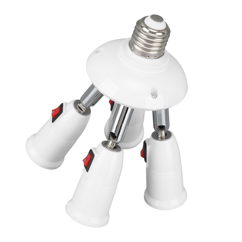 E26/E27 Light Splitter Socket 4 In 1 Switch 85Â265V Rotation 8781376459457