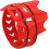 Heat Resistant Motorcycle Exhaust Guard AntiScald Tail Pipe Protector Ring Universal Red 5