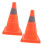 Reflective Traffic Cones Folding 2Pack, Portable Plastic Cones for Parking Lots, Roadside Emergencies, Construction 1