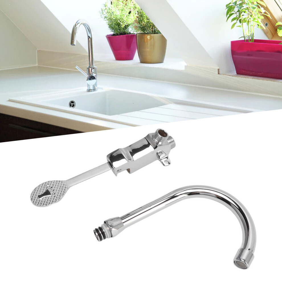 Rustproof Stainless Steel Foot Control Faucet For Kitchen & Medical Sinks 3231372855852
