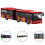 Educational Wind-up Bus Set, Licensed Public Transport Models For Early Learning And Fun 2