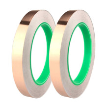 Rolls Copper Tape, Copper Tape Slug Repellent Tape, 20m x 6mm, Self Adhesive Dual Conductive Tape, Copper Foil Tape for Shielding, Soldering,