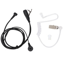 Freisprech-Akustikschlauch für Walkie-Talkies, Überwachungs-Headset mit weichem Silikon-Ohrhörer, kompatibel mit führenden Funkgeräten