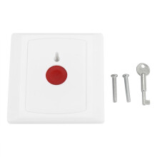 Home & Hospital Safety Aid, Senior-Focused Emergency Alert System, Square Design Wired Security Button for High-Stress Jobs, Easy Activation Device