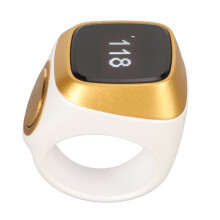 Anello numeratore vibrante digitale compatto da 18 mm con schermo bianco da 0,49 pollici