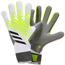 Goalkeeper Gloves for Soccer Training Strong Grip Anti Slip Breathable Mesh Size 10 UK White Grey Adults/Children
