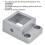 Aluminum Profiles Connector Fixed Base 1 Way Square Corner 3030 9