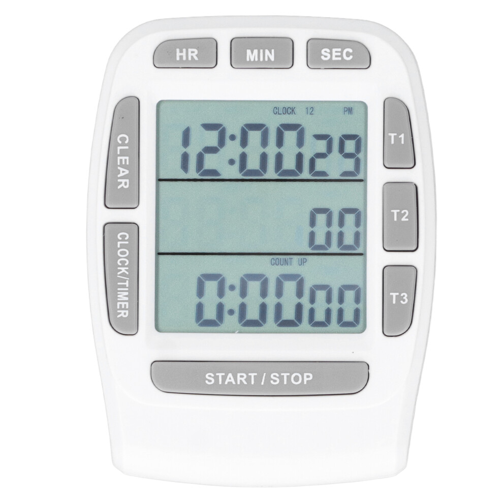 Multi Function Kitchen Timer With Dual Timer Display Longer Timing Range Loud Alarm And Foldable Stand For Stable Placement 9138057942569