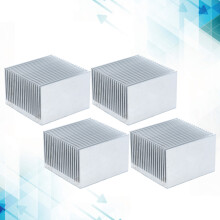 4 Stück Aluminium-Kühlrippen Kühlkörper 60x60x39mm für CPU, Leistungsmodule